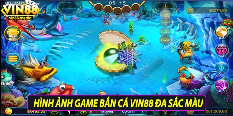 Hình ảnh game bắn cá vin88 đa màu sắc